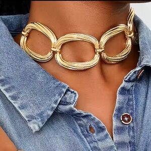 Zara Gold Choker Necklace